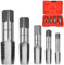 5-teiliges Wasserhahn-Set, Kegelrohr, 1/8 Zoll – 27 npt, 1/4 18 3/8 1/2 14 3/4 NPT-Rohrhähne sind zum Reinigen und Wiederverwenden geeignet. Gewinde beschädigt oder verklemmt. Rohrgewinde