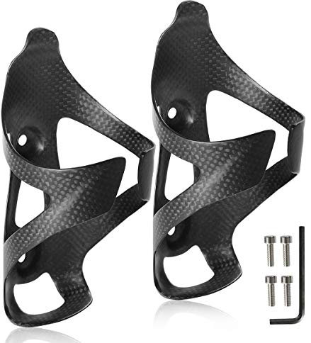 Gazeer Ultraleichter Flaschenhalter aus Karbonfaser, Fahrrad-Wasserflaschenhalter für Rennrad und Mountainbike, 2 Stück