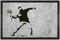 1art1 Banksy Der Blumenwerfer, Graffiti Streetart Fußmatte Dekomatte Innenbereich | Design Türmatte 60x40 cm