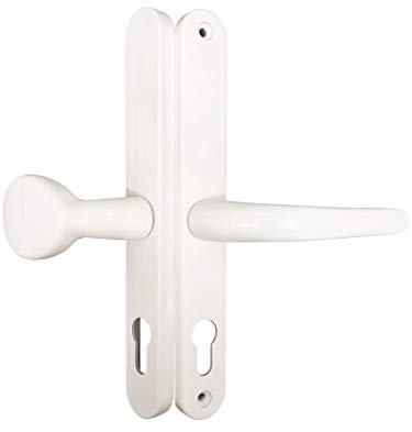 Fullex 68mm PZ Lever Pad Door Handle 215mm Screw White