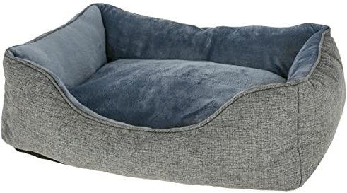 Kerbl Pet Kuschelbett Marie, grau, 78 x 58 cm