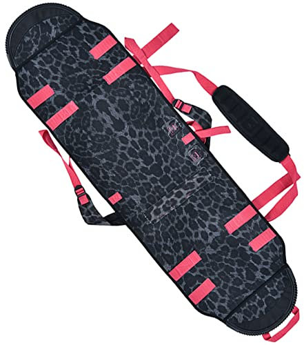 Outdoor Tragbare Snowboardhülle Soft Cover Case Snowboard Zubehör Taschengurt für die Reiseaufbewahrung Transportschutz Koffer Neopren Board Bag Wasserdicht,Pink,S(145CM)