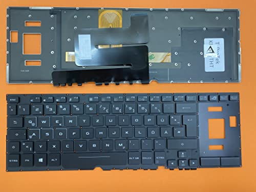 T-ProTek DEUTSCHE-Tastatur Keyboard kompatibel für Asus ROG Zephyrus GX501VIK