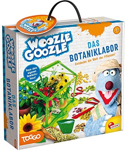 Lisciani - WOOZLE GOOZLE - Entdecke die Welt der Pflanzen! - Botanik- und Gartenbau-Set - Experimente für Kinder - Ab 8 Jahren - Baue dein eigenes Gewächshaus - Züchte viele Pflanzenarten