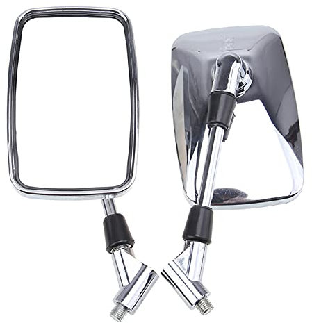 WIPP Spiegelersatz POSSBAY Chrom -Motorradspiegel Roller Heckseitenansicht Cafe Racer Motorradzubehör (Color : Chrome)