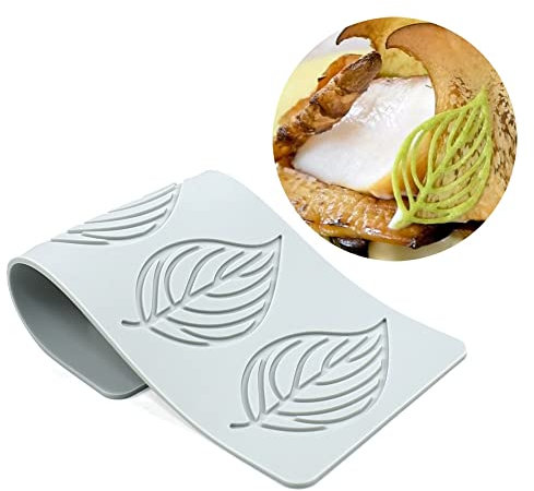 TUKE Moules en silicone creux en forme de feuille d'amant et de cœur, moule à chocolat géométrique 3D, moule en silicone 3D, moule en forme de feuille de chocolat, moule à sucre, décoration de gâteau