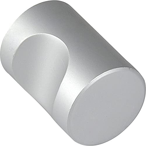 OBF 72 0521 46.16 schwarz matt Grimme Alasco Designer Schubladenknopf ø, Möbelknauf, zylindrisch Tiefe 24 mm Möbelknopf Aluminium, DM 18 mm