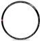 Fahrrad-Radaufkleber Racing-3DB Rennrad-Kletterradsatz Aufkleber Felgenhöhe 25,5 mm Fahrrad-Felgenaufkleber Racing 3DB (Color : Black Grey)