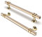 FURNIWARE Pack of 10 Cabinet Handles, Hardware Drawer Pulls, Zinc Alloy + Aluminum Kitchen Cabinet Door Handles Pull, 160mm(6.3 Inch) Hole Center Gold + Oxidized Bright Gold