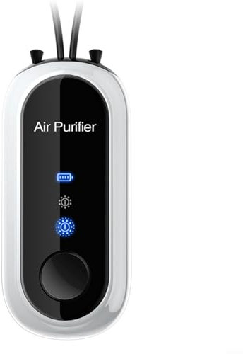 Portable Air Purify Machine, Portable Neck Hanging Purify, Hanging-Negative Ions Purify Air Machine, USB Interface(White)