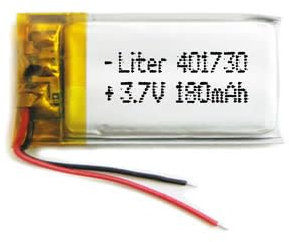 Akku 401730 LiPo 3.7V 180mAh 0.666Wh 1S 5C Liter Energy Battery Lithium Polymer Batterien Schutzplatine für Elektronik Wiederaufladbar - Nicht geeignet für Funksteuerung 32x17x4mm (180mAh|401730)