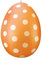 40 cm Ostereier für Draußen, Ostereier Deko Ostereier zum Aufhängen Ostereier mit schönen Mustern Hänge-Deko für den Osterstrauß Osterstrauchdeko Ostern Deko für die Osterdekoration (Orange)