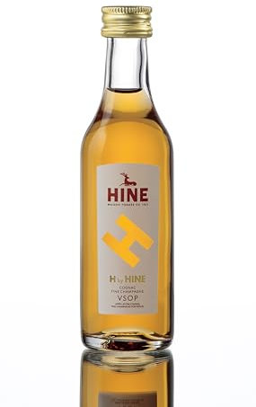 H By Hine Fine Champagne Cognac, Livelyand Elegant Fine VSOP Cognac, Ideal For Cocktails Or Served Neat, Hine Cognac, Vivacious Noseand Delicate Palate, Young and Original Brandy, 5cl, 40% ABV