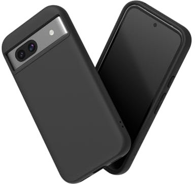 RhinoShield Case kompatibel mit [Pixel 8a] | SolidSuit - Stoßdämpfende & schlanke Schutzhülle mit Premium Finish - 3.5 Meter Fallschutz -Schwarz