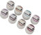 Akozon Holografisches Reflektierendes Glitzergel, 8 Farben, Glitzernd, Glänzend, Blinkend, UV-LED-Nagellack-Set für French Tips, Maniküre, Malen, Heimwerken zu Hause