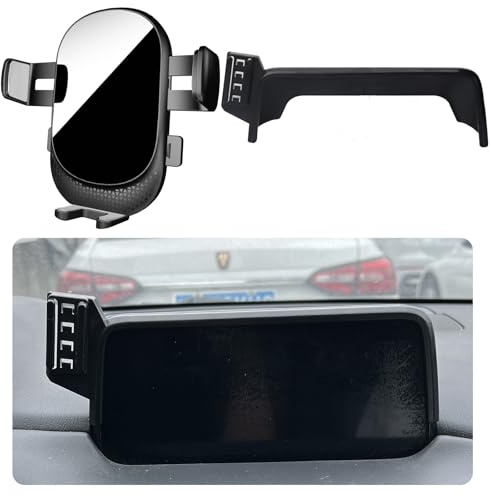 MikeHam Car Phone Holder for Mazda CX-5 2017-2020 7-inch Screen | [Not Fit 8-inch Screen] Auto Accessories Auto Lock Hands Free Cell Phone Mount Car fits for iPhone & All Smartphones