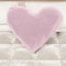 PETTI Artigiani Italiani - Cuscini Arredo a Forma di Cuore in Velluto con Imbottitura, Cuscino per Camera da Letto, Divano Salotto, Rosa 1 Pezzo - Diametro 50 cm