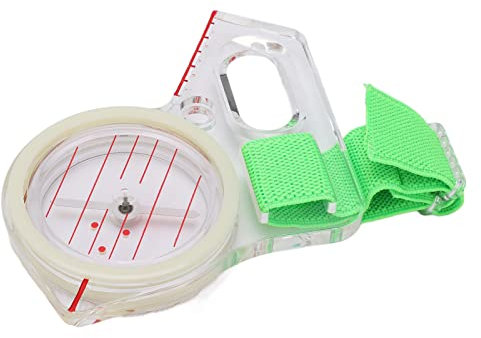 Daumen-Orientierungslauf-Kompass, Outdoor-Kompass mit schneller Nadeleinstellung, stoßfest, leicht, Wander-Rucksack-Kompass für Navigation, Orientierungslauf, Überleben