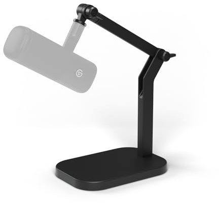 Elgato Wave Desk Stand – Supporto Regolabile per Microfoni, Compatibile con Elgato, HyperX, Rode, Fifine, Shure e altri, Compatibile con Filettature 1/4, 3/8 & 5/8, Per Registrazione/Podcast/Streaming
