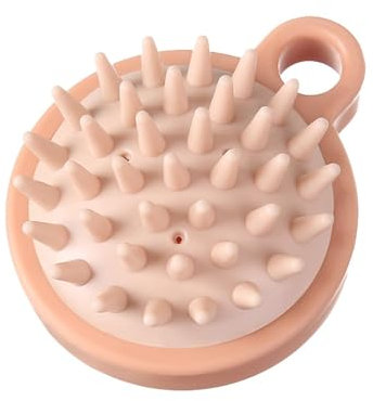 Kopfhautschrubber – Shampoo-Massagebürste, Nass- und Trockenwäsche, Kopfhautbürste, 6,5 x 6,5 x 3 cm, Kopfentspannung mit Silikonborsten, Kopfschrubber, Duschzubehör für Ehefrau, Frauen, Vater,