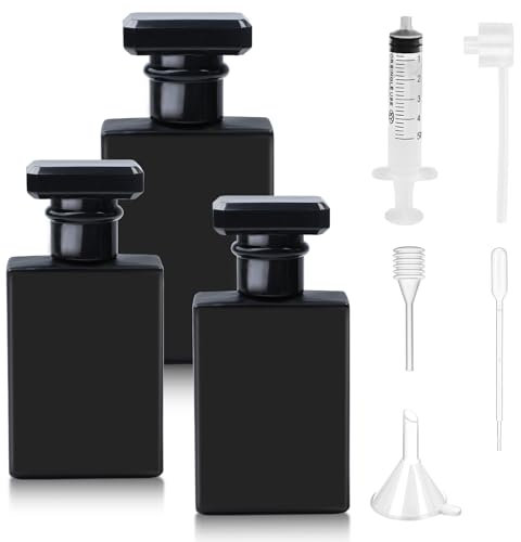 3 Stücke Parfüm Abfüller,Parfum Flakon Leer 30ml 50ml Flacon zum Befüllen Parfümzerstäuber mit Pipetten und Trichter,Parfümzerstäuber Nachfüllbar,Parfümzerstäuber Glas,Parfüm Abfüller für Frauen Mädch