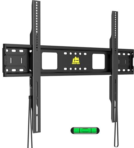 FORGING MOUNT Heavy Duty Fixed TV Wall Mount Holds up to 275Lbs for 55-120 inch TVs 3-Stud Low Profile TV Mount Ultra Slim Universal Bracket Fits 16/18/24 Studs MAX VESA 900x600mm- Easy DIY Install