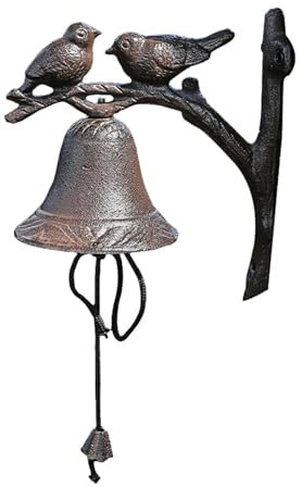 Kuntesetty Eisen Glocke für Vogel Türklingel Im Garten Und Hof