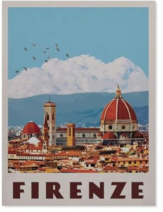 Puzzle 1000 Teile，Florenz, Italien，Papier Adult Toys Dekompressionsspiel（38x26cm）-AS30