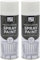 MIXEL Multi-Purpose White Matt Spray Paint, Quick Drying, DIY Projects, Ideal for Wood, Metal, Plastic, Ceramic, Long-Lasting Durability, Indoor and Outdoor Use, 400ml, (2 Pcs)