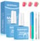 2 Pcs Gel Nail Polish 15ml, Polish Remover, Kit with 2 Gel Polish Scraper & 1 Nail File, Fast Remover for Nails within 3-6 Minutes