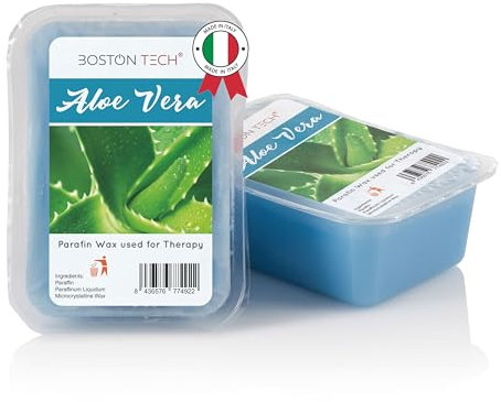 Boston Tech® Paraffina per mani e piedi | Riabilitazione antiossidante + Trattamento artrite e artrosi + Idratata + Nutre | Confezione da 2 blocchi X 500 gr c/u (Cera Aloe Vera)