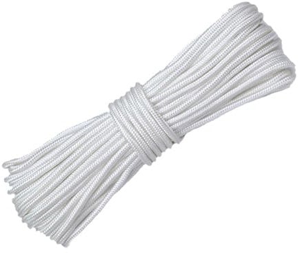 BHSTTNIXP 30m * 1mm Blind Cord,Nylon Rope for Roman Blinds,Durable Curtain Replacement Cord for Blinds Outdoor Indoor(White)