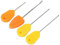 4pcs Carpe Fishing Bait Drill Set Aigneles en Acier Inoxydable Durable pour la Production D'outils de Pêche à la Production de Cheveux pour Les Pêcheurs