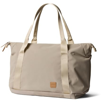 Bellroy Classic Getaway Bag, 15-inch Weekend Travel Tote Bag - Tahini | Weekend travel tote bag with a rear sleeve for a 15-inch laptop in a case