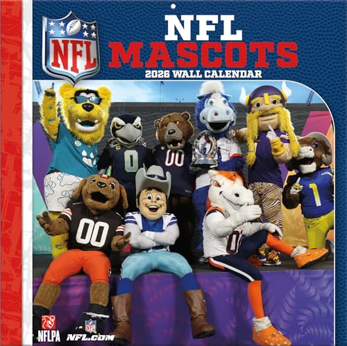 NFL Kalender Wandkalender 2026 30x60cm NFL Mascots