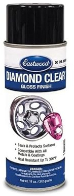 Diamond Gloss Clear DTM Lacquer Aerosol, 312ml, High-Gloss Finish, Direct-to-Metal Formula, Durable Protection for Metal, Wood, Automotive Surfaces