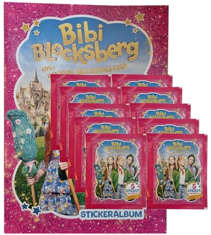 Blue Ocean Bibi Blocksberg Sticker | Das große Hexentreffen | Album + 10 Stickertüten