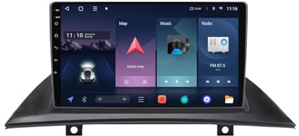 2 Din Android Radio Bluetooth per BMW X3 E83 2004-2012 Android 15 9 Inches Auto Bluetooth con Schermo Fm Am Usb Per, 4 Core 2G+32G