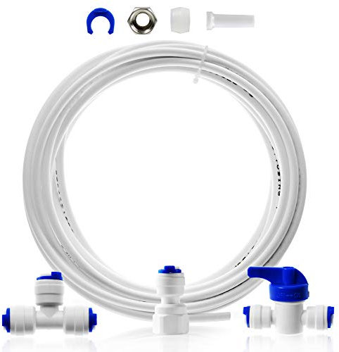 iSpring ICEK 6M Ultra Safe Fridge Water Line Connection and Ice Maker Installation Kit for Reverse Osmosis RO Systems & Water Filters, 1/4