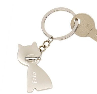 Bijoulia Porte-clé Chat personnalisé - 0835