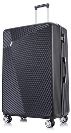 Flymax Medium Suitcase 4 Wheel Lightweight Luggage Hard Shell ABS Travel Case Hold Check in Fits 15kg - 20kg Medium Size + 3 Digit Lock + Telescopic Handle 67 Litre Capacity