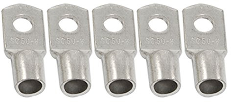 Aexit 5 Stück 50mm2 Drahtgröße 8,4 mm Bolzenloch Kupfer Kabelschuh (876c9e665d34ba46b1fd568b985131be)