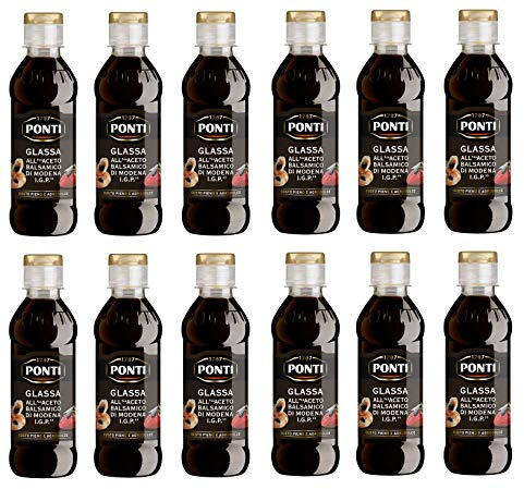 12x Ponti Aceto Balsamico di Modena Balsamic Vinegar 250ml