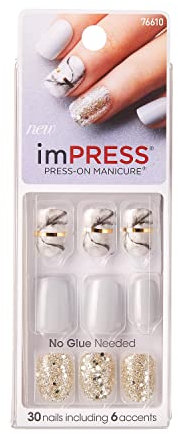 KISS imPRESSYeah Boy Short Length Press-On Manicure Nails