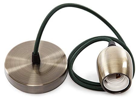 Pendel E27 Kabel 1000 X 0,75Mm Stoff- Rosette [SC-MPL017] | Greenice