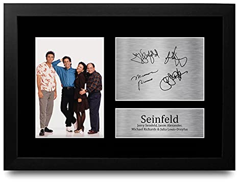 HWC Trading A4 Gerahmte Signiert Gedruckt Autogramme Bild Druck-Fotoanzeige Wandbild Wohnzimmer Wandmontage Pop Art Film Wandkunst Heimdekoration