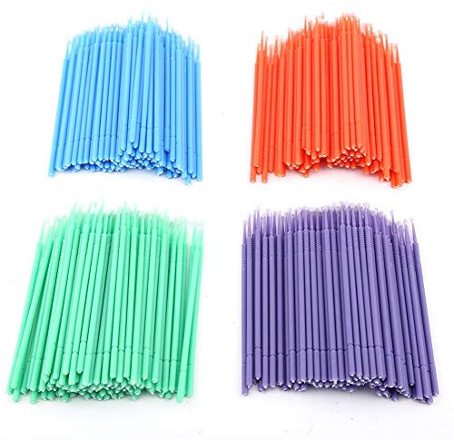 400Pcs Colorful Dental Micro Brush Swabs Disposable Dental Materials Applicators