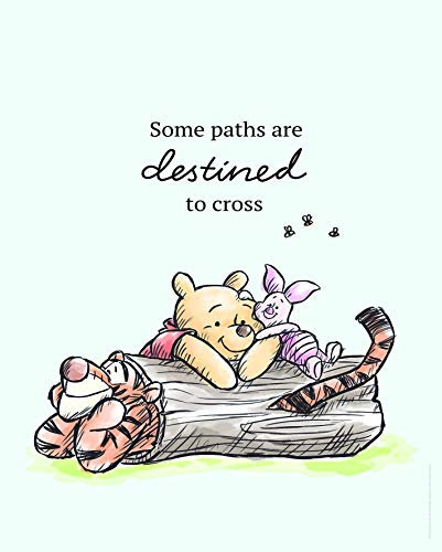 Disney Wandbild von Komar | Winnie Pooh Path | Kinderzimmer, Babyzimmer, Dekoration, Kunstdruck | Größe 40x50cm (Breite x Höhe) | ohne Rahmen | WB062-40x50