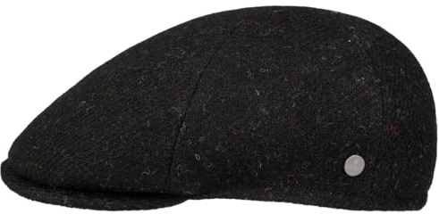 LIERYS Harris Tweed Gatsby Flatcap Schirmmütze meliert Made in Italy Herren Herbst Winter