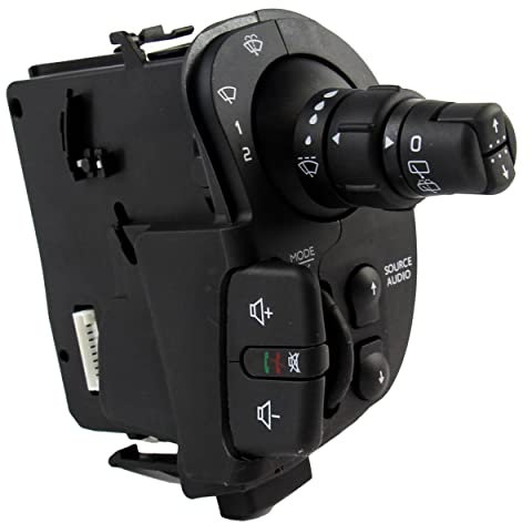 Mando limpiaparabrisas Compatible para Clio 3, Kangoo 2 y Modus (2005-2012) Control del limpiaparabrisas, lavaparabrisas, ajustes de Radio | 8201590631 | 7701068115 | 7701057096